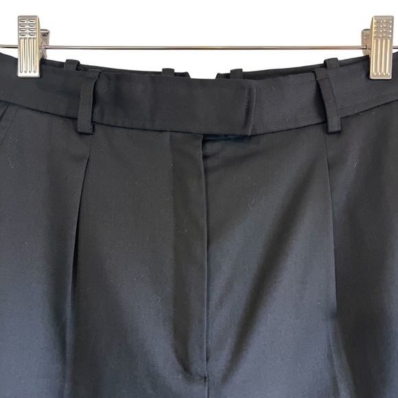 Babaton high waist pleated pants black with cashmere size 4 excellent condition - Picture 5 of 10